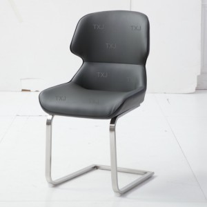 TXJ New Dining Chair Willow with PU and Brushed stainless steel
