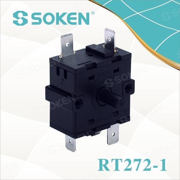 Interruptor rotativo de 8 posicións (RT272-1)