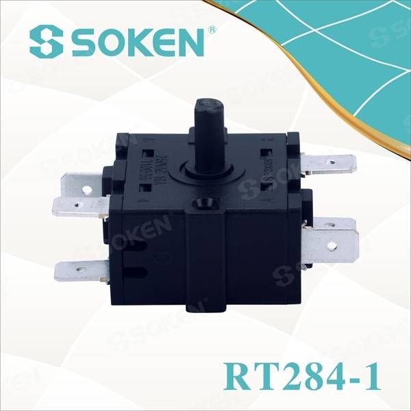 Interruptor rotatiu de 8 posicions amb gir de 360 ​​graus (RT284-1)