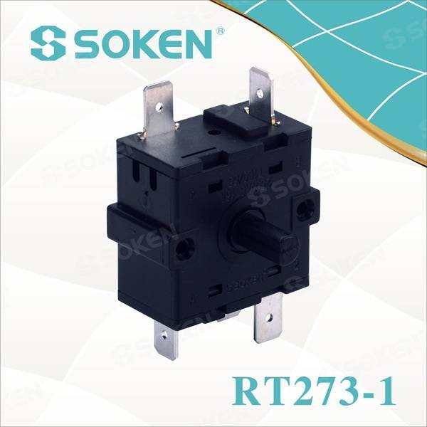 Interruptor rotativo de 8 posicións con 45 graos/cada un (RT273-1)