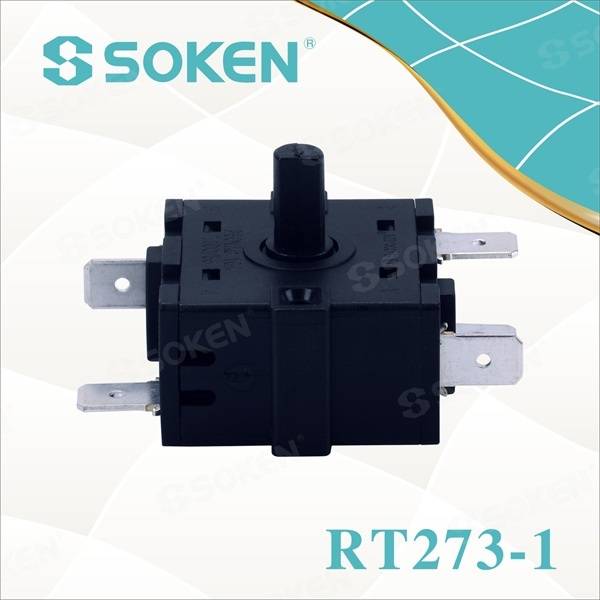 Interruptor rotativo de 8 posicións con 45 graos/cada un (RT273-1)