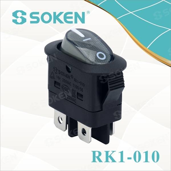 Kc Sertifikatlı Dpst Light Rocker Switch 16A 250VAC