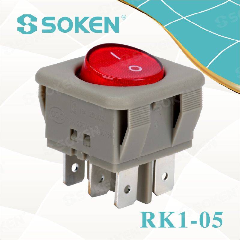 Lighted on off Rocker Switch on-on