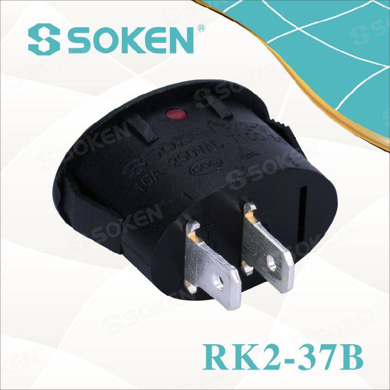 Oval Rocker Switch Rk2-37b