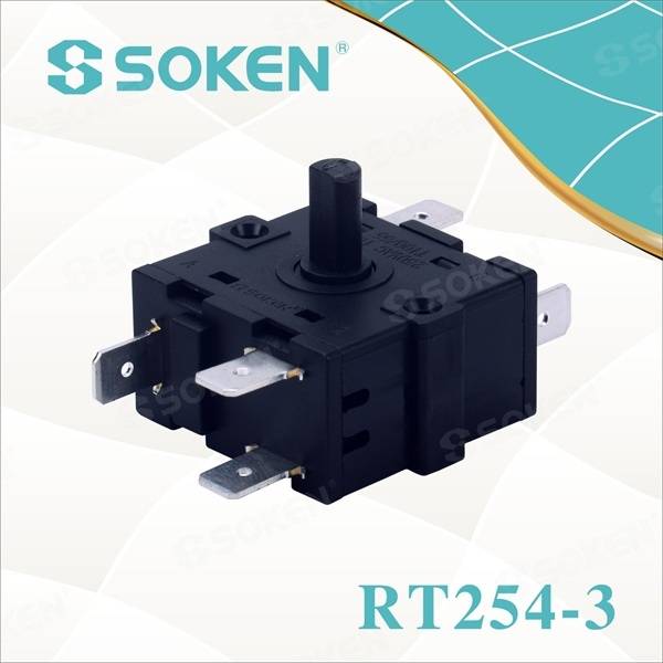 Power Rotary Switch med 6 lägen (RT254-3)