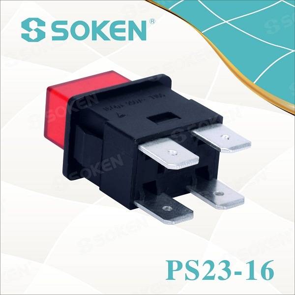 Power Switch Self-Locking/Reset Push Button Switch T125/55