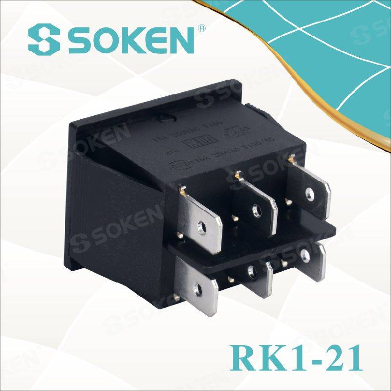 Soken Rk1-21-Lenso ŝaltita malŝaltita Lumigita Duobla Ŝaltilo