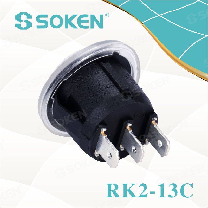 Soken Rk2-13c Round Waterproof Rocker Switch
