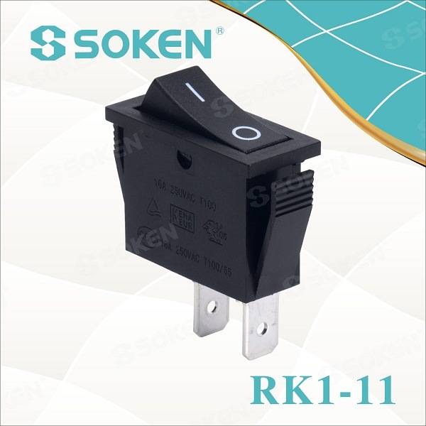 Jednobiegunowy przełącznik kołyskowy Soken RoHS UL Przełączniki T85/Defond