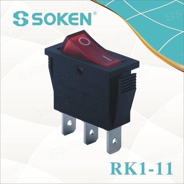 Soken RoHS UL Single Pol Rocker switch T85 / Defond switch