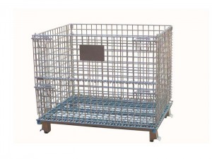 Fast delivery Warehouse Pallet Racks - Folding Wire Container with Lid – Spieth