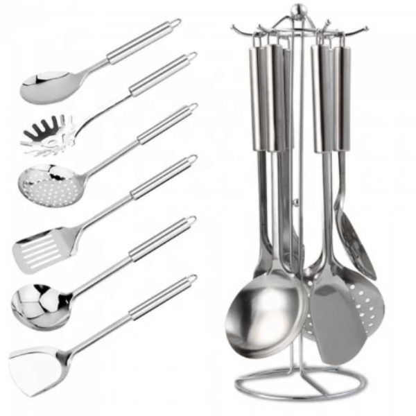 Eco-SUS304 stainless steel kitchenware set Ladle Spoon Colander cooking