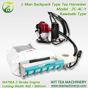 High Quality Tea Leaf Roller - Ochiai/Kawasaki NATIKA Gasoline Engine Tea Plucking Machine ZC-4C-Y – Wit Tea Machinery