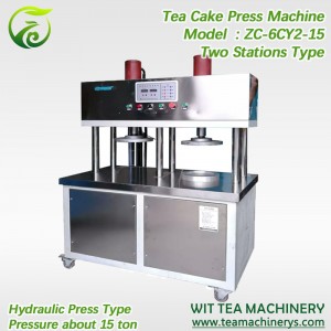 OEM/ODM Factory Tea Forming Machine - 2 Station Hydraulic  Tea Cake Press Machine ZC-6CY2-15 – Wit Tea Machinery