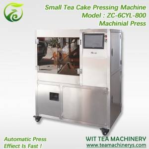 2019 China New Design Tea Collection Machine - Automatic Small Tea Cakes Compress Machine ZC-6CYL-800 – Wit Tea Machinery