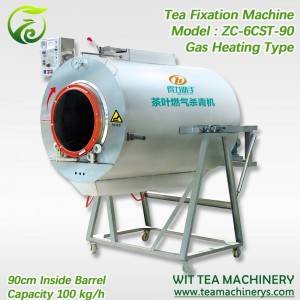 Machine de torréfaction de thé de chauffage de gaz de baril de 90cm ZC-6CST-90