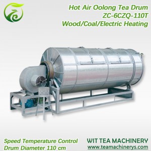 Fast delivery White Tea Wither Process Rack - 110cm Diameter Drum Hot Air Oolong Tea Shaking Machine ZC-6CZQ-110T – Wit Tea Machinery