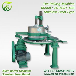China wholesale Tea Leaf Steaming Machine - 40cm Barrel Tea Kneader Kneading Machinery ZC-6CRT-40B – Wit Tea Machinery