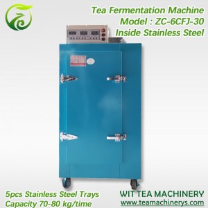 40 kg / čas Majhen stroj za fermentacijo črnega čaja ZC-6CFJ-30