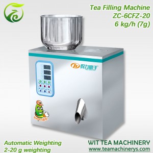Cheapest Factory Steaming Machine Continuous - Manual Small Green/Black Tea Bag Filler 2-20 g ZC-6CFZ-20 – Wit Tea Machinery