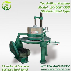 OEM Supply Cake Tea Press Machine - 35cm Drum Tea Leaves Kneading Machine ZC-6CRT-35B – Wit Tea Machinery