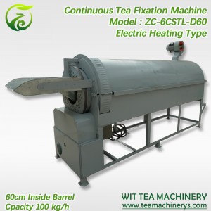 Hot sale Factory Tea Fixing Machine - 60cm Barrel Electric Heating Green Tea Roasting Drying Machine ZC-6CSTL-D60 – Wit Tea Machinery