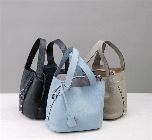 Good Quality Mini Sling Bags Natural Leather Basket Bags With Long Chain Shoulder Strap