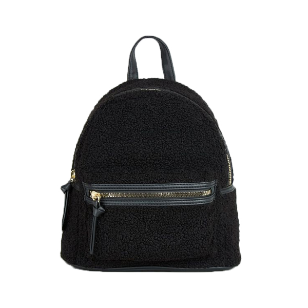 Black Teddy Mini Backpack