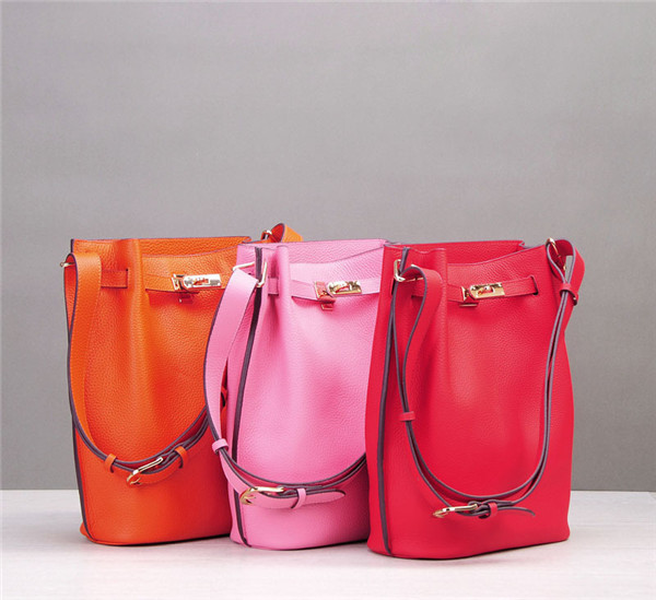 High Quality Stylish Cowskin Basket Bags For Ladies Shoulder Bag
