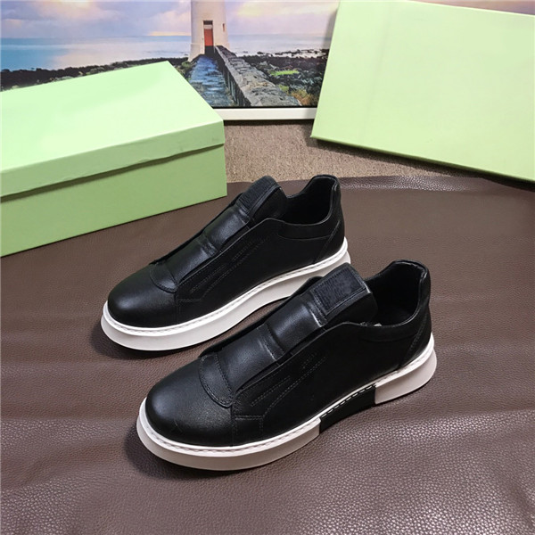 OEM Itlian Leather Sneakers For Men Black Gym Shoes Big Yard Size Size 38 To 46