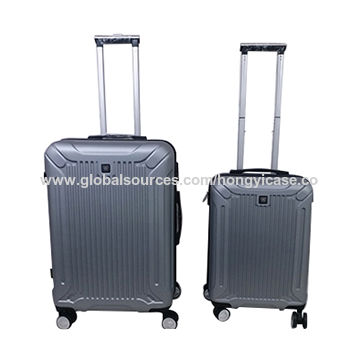 Customized expandable spinner luggage with double wheels