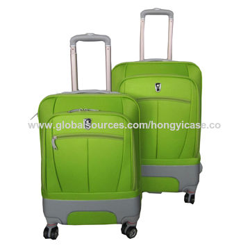 Travel nylon soft trolley case set