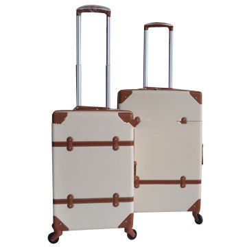 ABS Vintage Luggage with PU Decoration