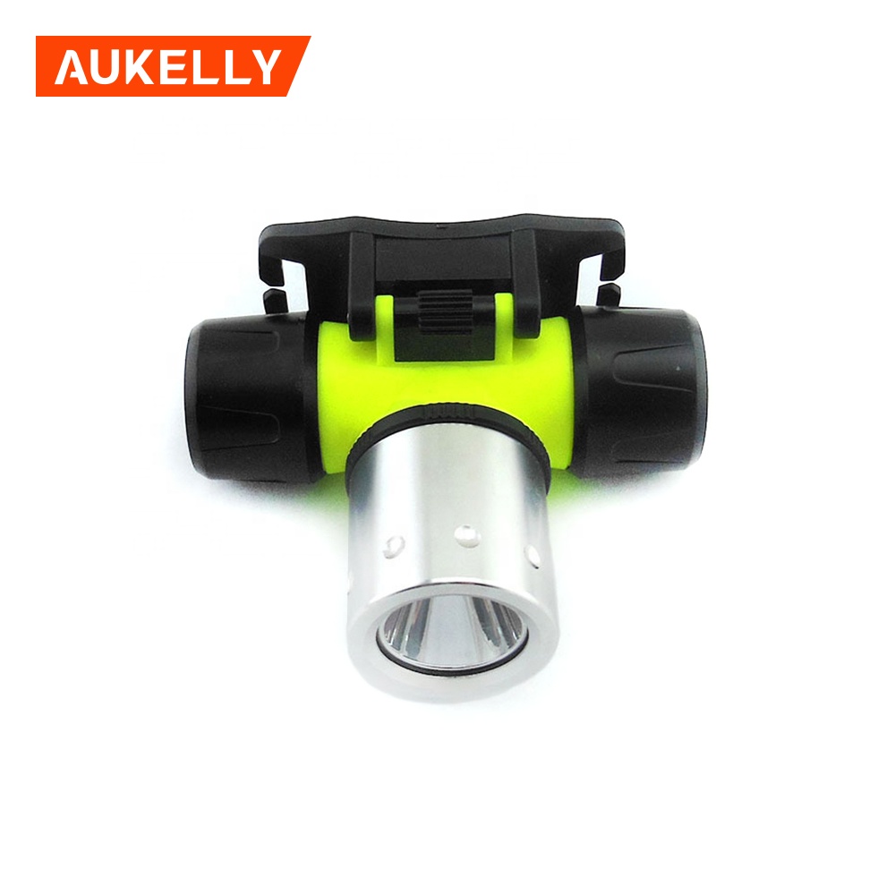 Aukelly T6 LED 18650 Rechargeable diving headlamp long lifetime swimming diving waterproof led headlamp