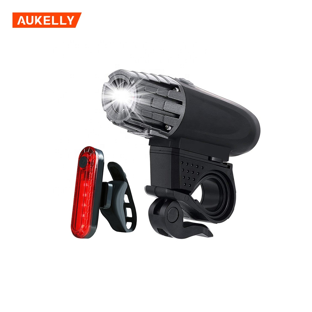 Waterproof Cycling Light Built-in Battery Headlight Front And Back lamp bicycle lights usb led rechargeable Mount Bike Light set
