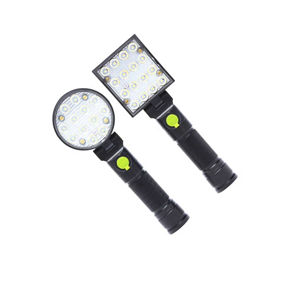 Portable Rechargeable Led working light with magnetic base handheld auto repair emergency USB Worklight cob Flexible work light