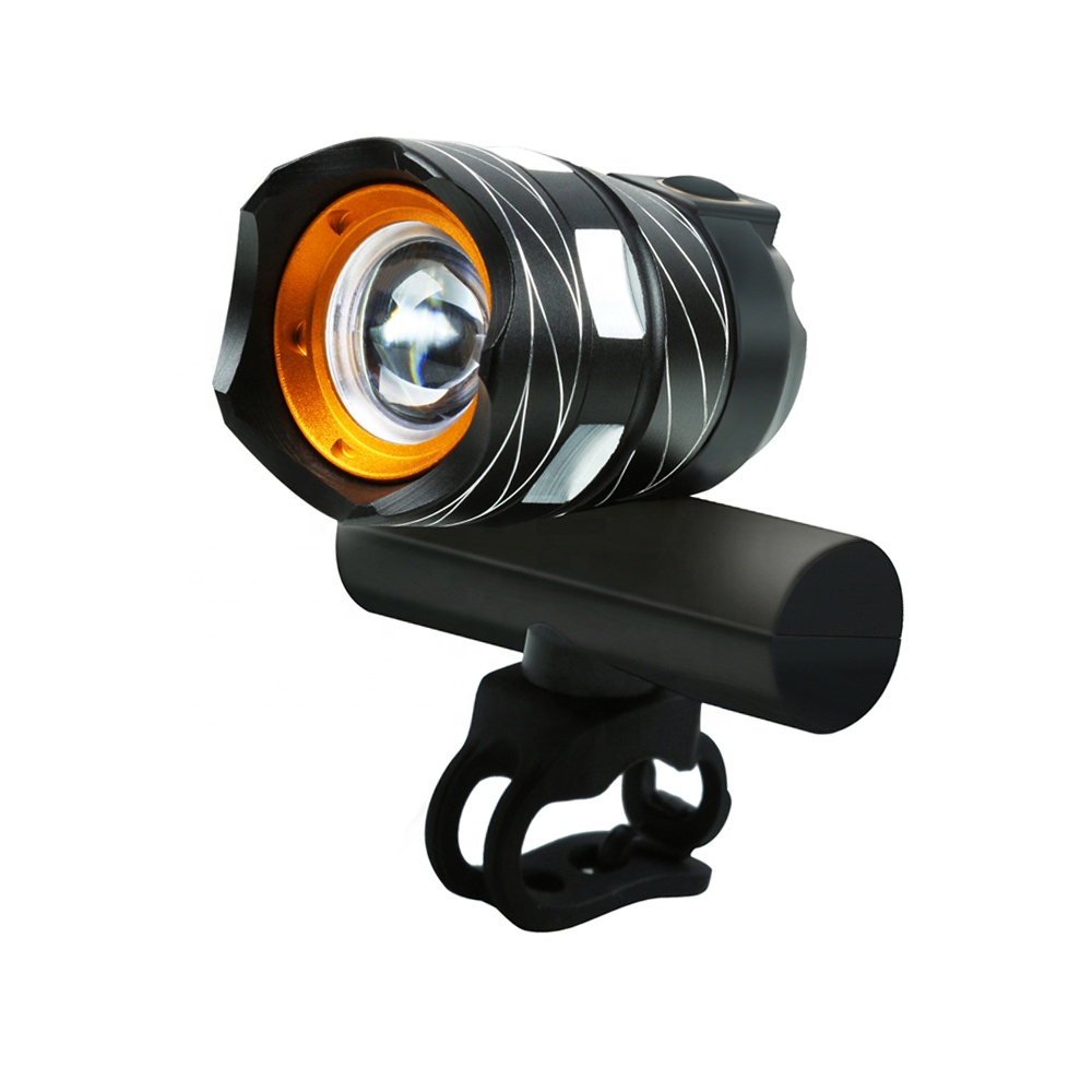 Waterproof 3 Modes Mountain Adjustable Cycling Headlight Lamp Head Lights USB Rechargeable Zoomable Led Bicycle Bike Front Light