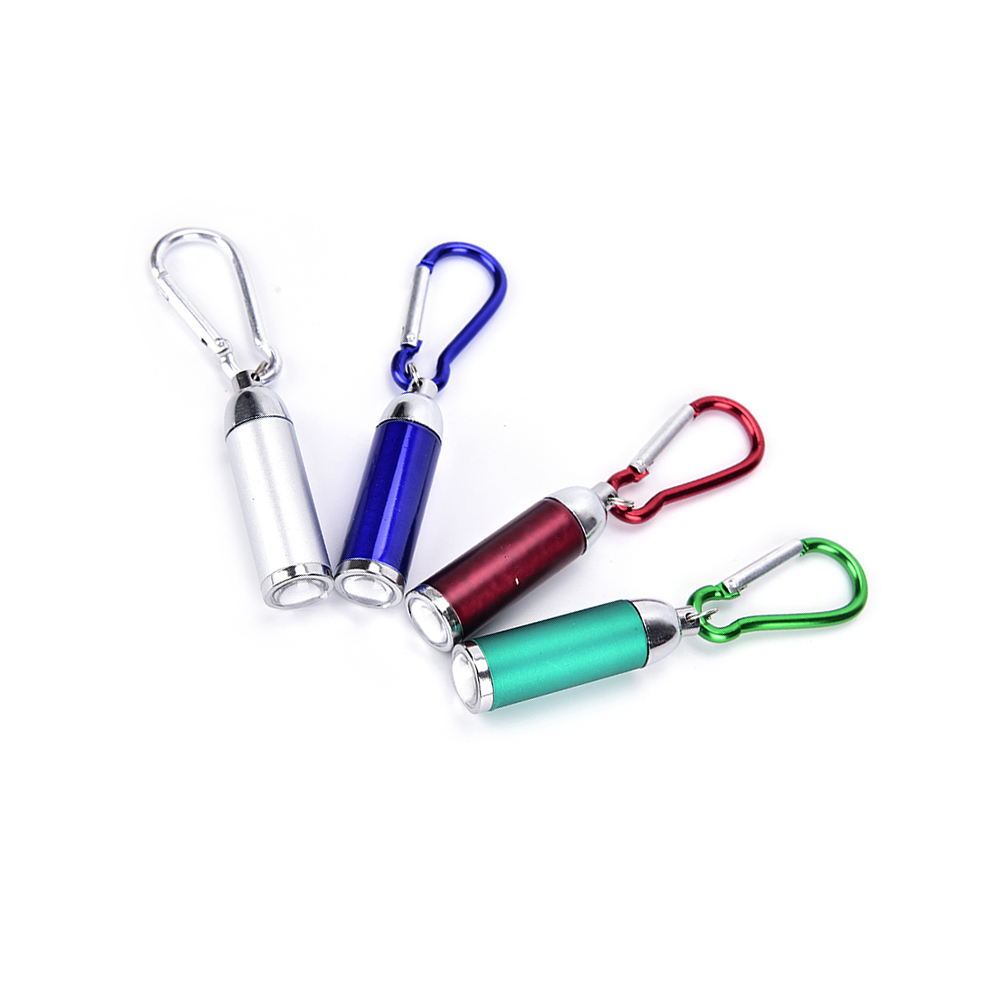 Mini LED Keyring Light Key Chain Portable pocket Lamp Waterproof Backpack emergency Telescopic zoom zaklamp Keychain Flashlight