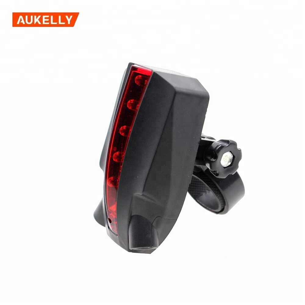Cycling Cycle Bike Bicycle Laser LOGO Projection 5 LED Rear Tail Light Safe Lamp Laser logo Projector Safety rear light