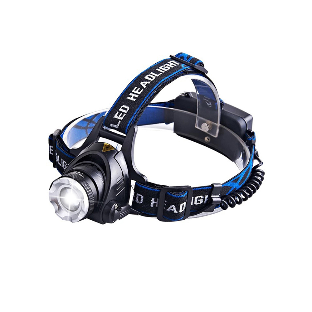 Wholesales Powerful Rechargeable 1000 Lumens 2*18650 battery XM-L T6 LED headlamp 2.4v led rechargeable flashlight battery