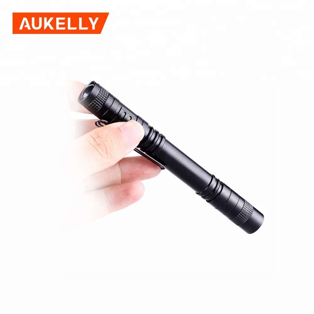 Aukelly Mini 3A LED Tactical Flashlight Pocket Torch flexible pen light Doctor pen light