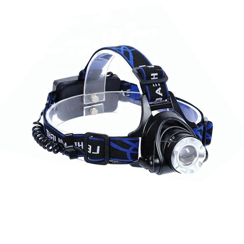 T6 3 Modes Aluminum Direct Charge Recharge LED Mining Headlamp For Camping