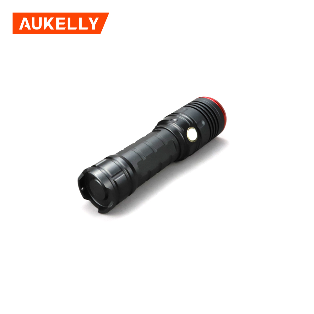Aukelly Zoomable xml t6 led tactical torch 18650 rechargeable waterproof 1000lm flashlight japan made torch light
