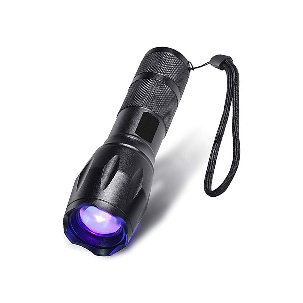 Amber detector Torch Pet Urine Detector Ultra Violet 365NM Zoomable rechargeable Handheld Portable blacklight UV flashlight