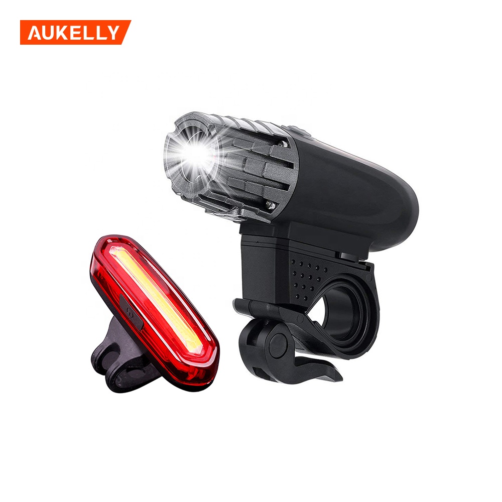 Mount Cycling light front and rear bike tail lamp Waterproof bicycle COB rear light bicycle lights usb led rechargeable set