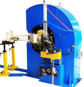 Elektrostatisk ringlindningsmaskin för bearbetning av transformatorisoleringsmaterial