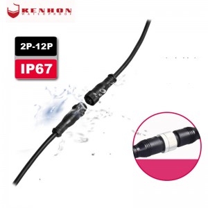 M12 2 3 4 5 6 7 8 9 Pin IP67 IP68 Waterproof Plug Circular Female Male Cable Connector