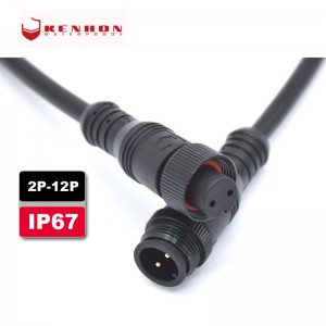 Best-Selling Ip67 Amphenol Waterproof Connector - 2 3 4 5 Pin M12 Car Electrical Wire Connector IP67 Auto Connector Waterproof Plug – Kenhon
