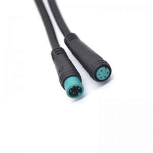IP67 2 3 4 5 pin LED power male female waterproof wire cable connector