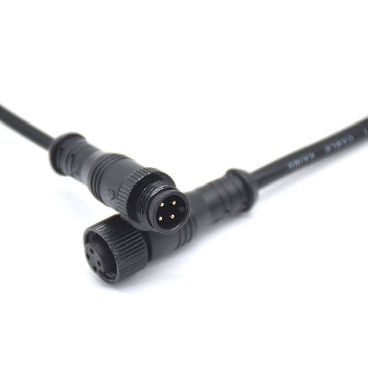 2-Wire Waterproof Male Female Connector Cable